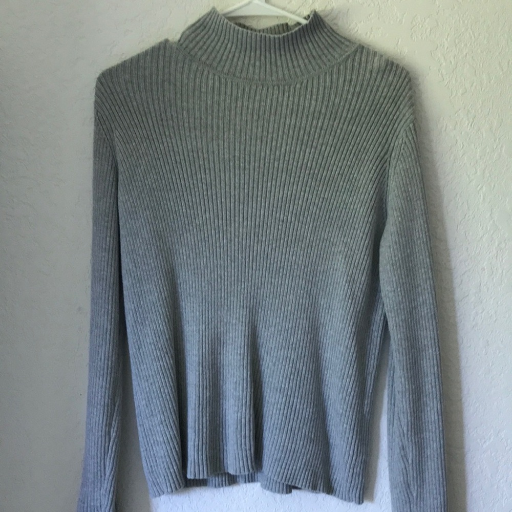 Calvin Klein Grey High Neck Top